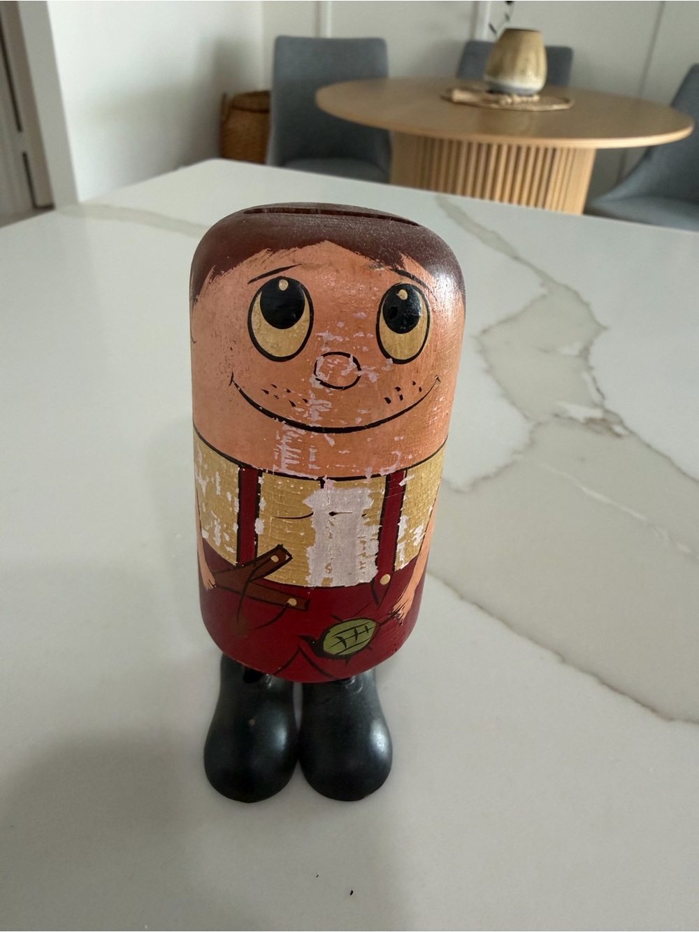 Vintage 1960s Pride Creations Popsie "Happy Birthday Big Boy” Toy Japan Wood